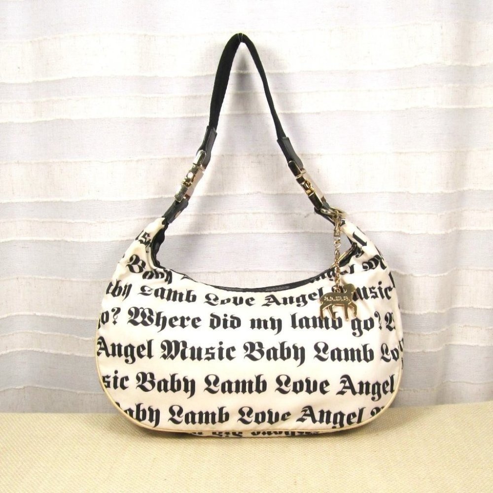 Extremely Rare Vintage L.A.M.B. LeSportsac Large White Hella Hobo - Gwen Stefani